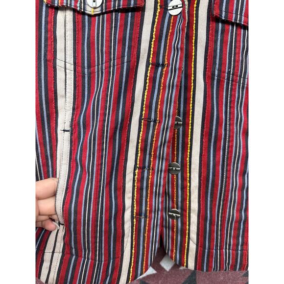 Vintage Christopher & Banks Women Cotton Lightweight Small Jacket Western Rodeo - Picture 4 of 9